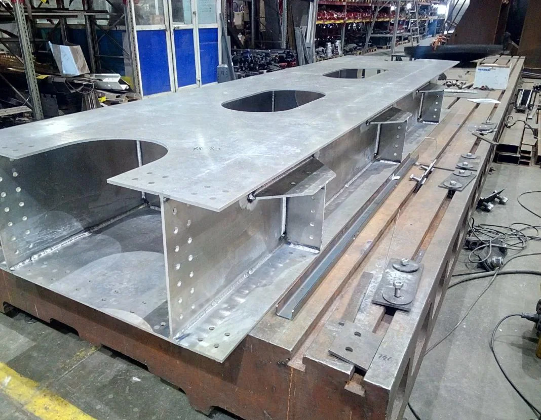 Manufacturing an aluminium bridge span