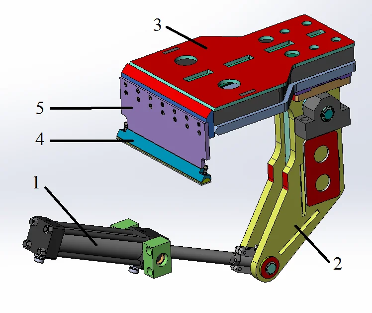 Clamp for securing aluminium workpieces